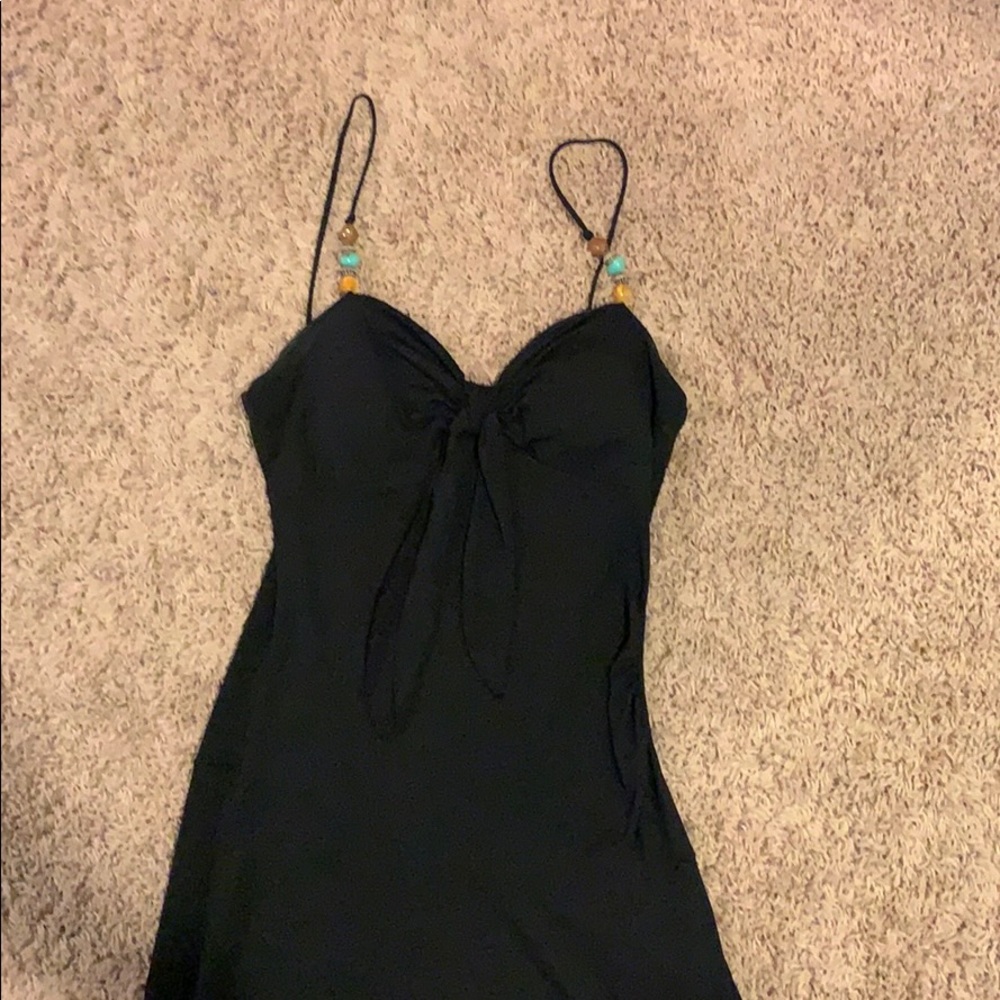 Dressy black dress with cute beads